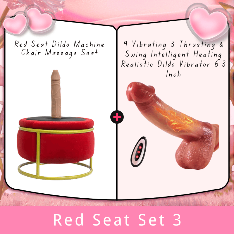 Red Seat Dildo Machine Chair Massage Seat - Lurevibe