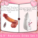 6.3‘’ Lurevibe - 9 Vibrating 3 Thrusting & Swing Intelligent Heating Realistic Dildo Vibrator - Lurevibe