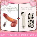 6.3‘’ Lurevibe - 9 Vibrating 3 Thrusting & Swing Intelligent Heating Realistic Dildo Vibrator - Lurevibe
