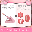 Pink Wire-controlled Telescopic Silent Dildo Machine - Lurevibe