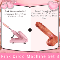 Pink Wire-controlled Telescopic Silent Dildo Machine - Lurevibe
