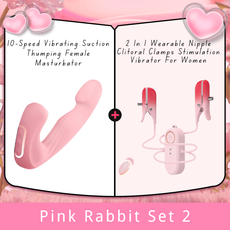 10-Speed Vibrating Suction Thumping Female Masturbator - Lurevibe