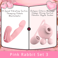 10-Speed Vibrating Suction Thumping Female Masturbator - Lurevibe