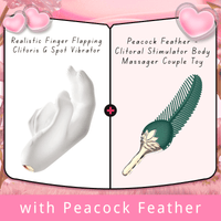 Realistic Finger Flapping Clitoris G Spot Vibrator