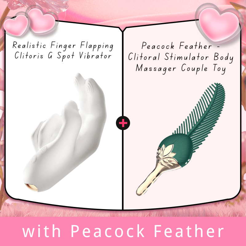 Realistic Finger Flapping Clitoris G Spot Vibrator