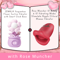 ZEMALIA Youqianhua Flower Suction Vibrator with Smart Clock Base
