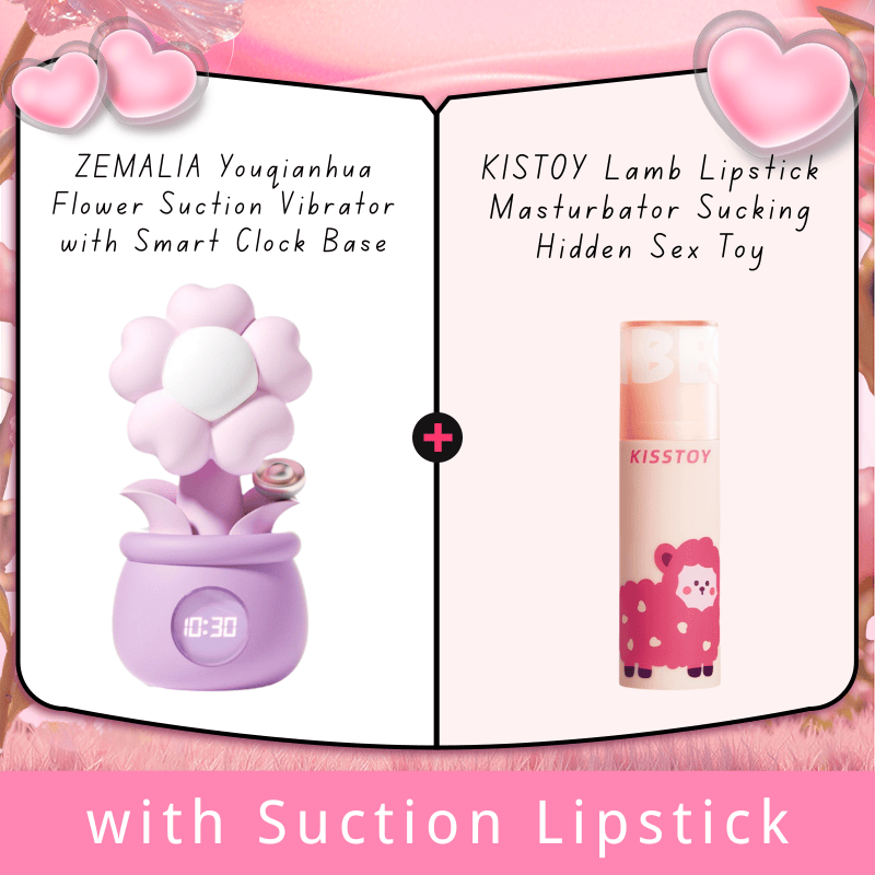ZEMALIA Youqianhua Flower Suction Vibrator with Smart Clock Base