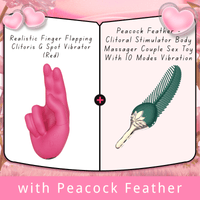 Realistic Finger Flapping Clitoris G Spot Vibrator