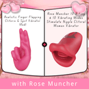Realistic Finger Flapping Clitoris G Spot Vibrator