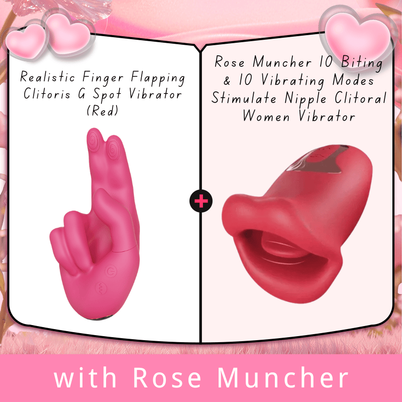 Realistic Finger Flapping Clitoris G Spot Vibrator