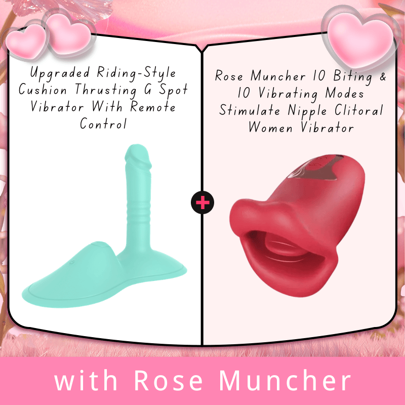 Upgraded Riding-Style Cushion Thrusting G Spot Vibrator With APP