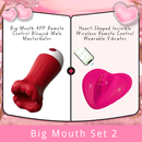 Lurevibe Big Mouth APP Remote Control Blowjob Male Masturbator - Lurevibe