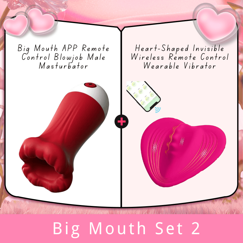 Lurevibe Big Mouth APP Fernbedienung Blowjob Männlicher Masturbator