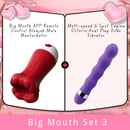 Lurevibe Big Mouth APP Remote Control Blowjob Male Masturbator - Lurevibe