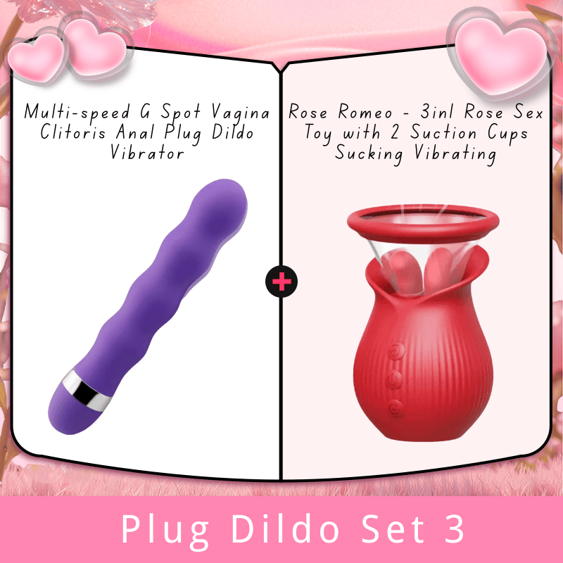 Lurevibe - Multi-speed G Spot Vagina Clitoris Anal Plug Dildo Vibrator - Lurevibe