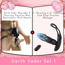 Darth Vader Wearable 9 Thrusting Vibration Male Masturbator With Remote - Lurevibe
