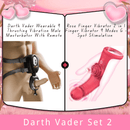 Darth Vader Wearable 9 Thrusting Vibration Male Masturbator With Remote - Lurevibe