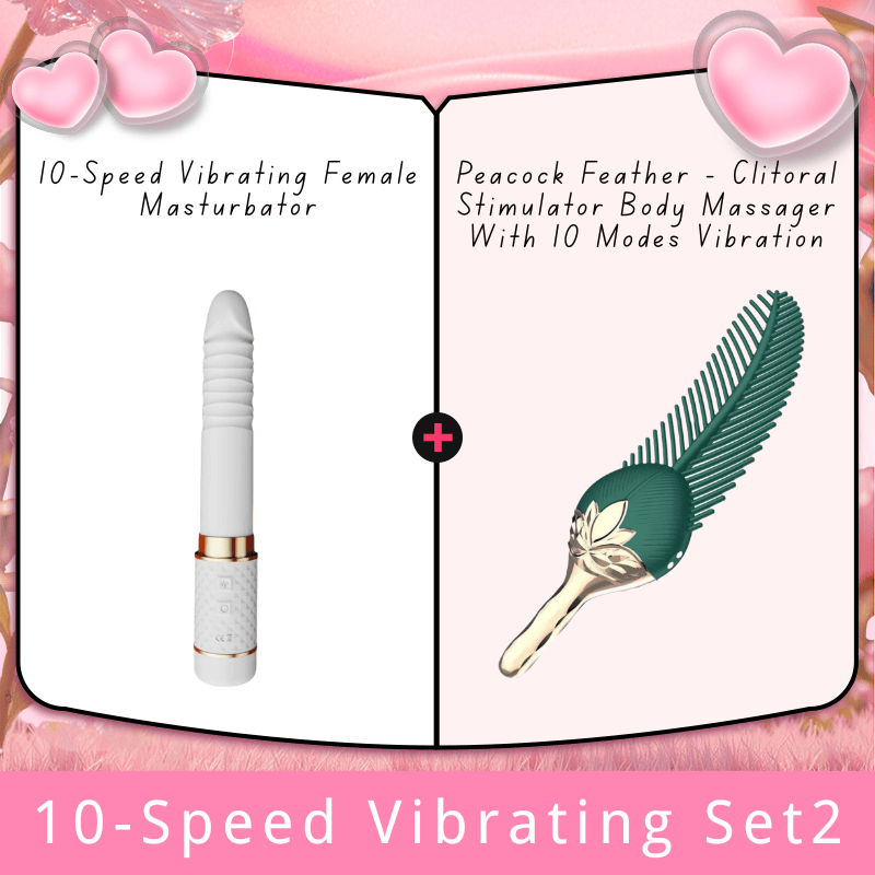 10-Speed Vibrating Female Masturbator - Lurevibe