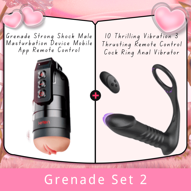 Grenade Strong Shock Masturbationsgerät für Männer, mobile App, Fernbedienung