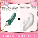 Peacock Feather - Clitoral Stimulator Body Massager Couple Sex Toy With 10 Modes Vibration - Lurevibe