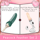 Peacock Feather - Clitoral Stimulator Body Massager Couple Sex Toy With 10 Modes Vibration - Lurevibe