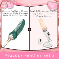 Peacock Feather - Clitoral Stimulator Body Massager Couple Sex Toy With 10 Modes Vibration - Lurevibe