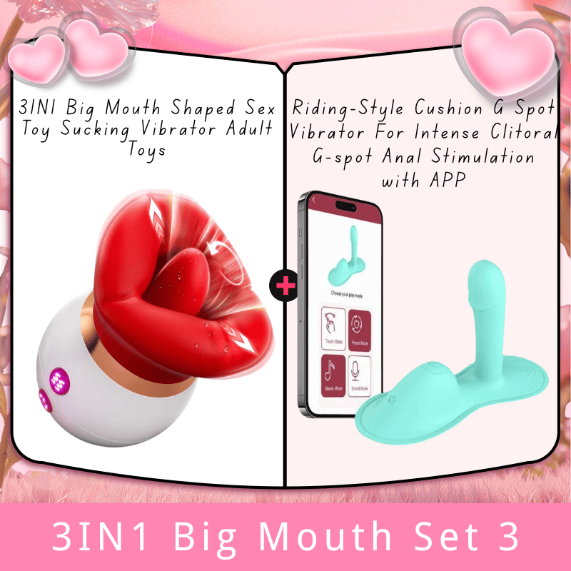 Lurevibe - Big Mouth Shaped Sex Toy Sucking Vibrator Adult Toys Lurevibe - Big Mouth Shaped Sex Toy Sucking Vibrator Adult Toys