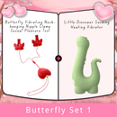 Butterfly Vibrating Neck-hanging Nipple Clamp Sexual Pleasure Tool - Lurevibe