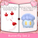 Butterfly Vibrating Neck-hanging Nipple Clamp Sexual Pleasure Tool - Lurevibe