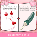 Butterfly Vibrating Neck-hanging Nipple Clamp Sexual Pleasure Tool - Lurevibe