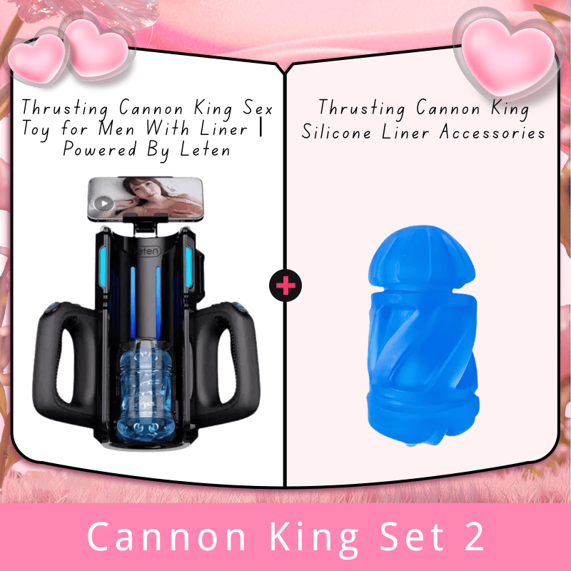 Thrusting Cannon King Sexspielzeug für Männer mit Liner丨Powered By Leten 