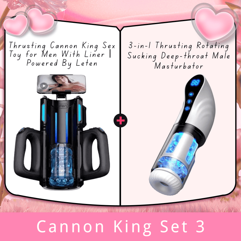Thrusting Cannon King Sexspielzeug für Männer mit Liner丨Powered By Leten 