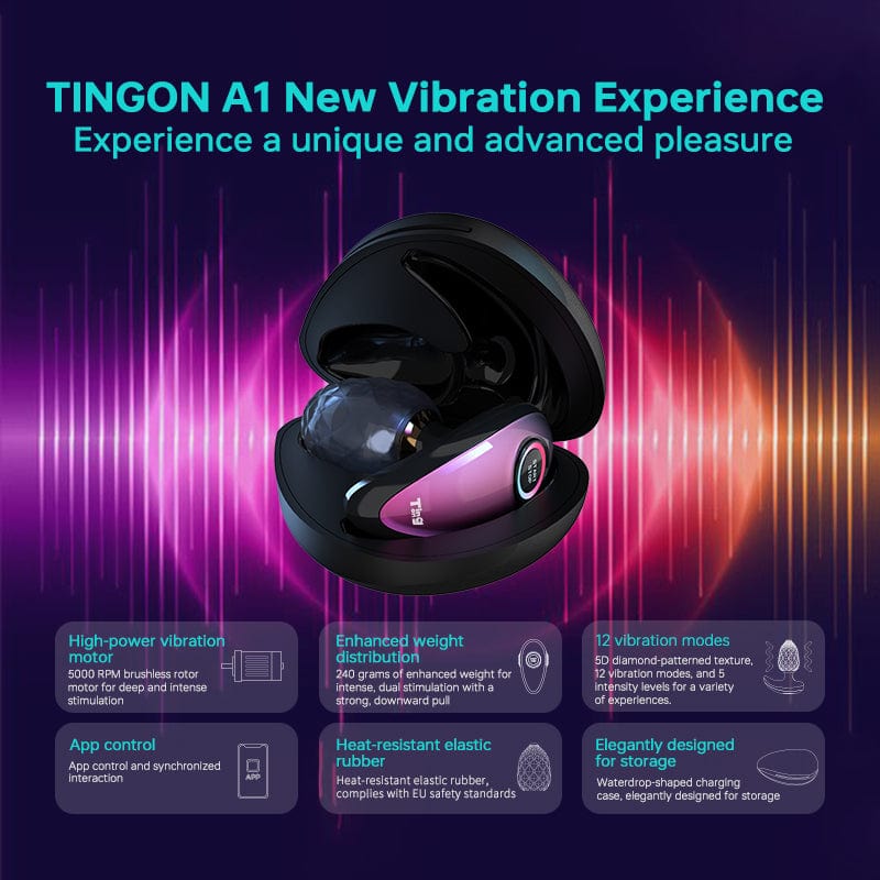 Tingon A1 Anal Luxury Massager Toy Butt Plug APP Control - Lurevibe