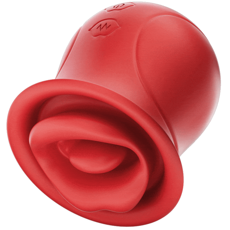 Rose Muncher - Licking Tongue Vibrator 10 French Kissing Modes - Lurevibe