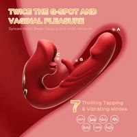 Rose Muncher Tapping G-Spot Vibrator Tongue Clitoral Stimulator - Lurevibe