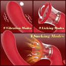 Sandra Tongue Licking Vacuum Suction Clitoral G-spot Vibrator - Lurevibe