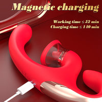 Sandra Tongue Licking Vacuum Suction Clitoral G-spot Vibrator - Lurevibe