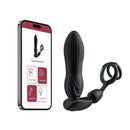 Starship Prostate Massager Vibrating Inflating Expanding Anal Toy with Dual Rings
