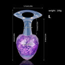 Aurora Faceted Diamond Crystal Silicone Anal Plug with Oval Pull-Loop Base - Lurevibe