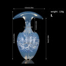 Aurora Bean Sprout Crystal Silicone Anal Plug with T-Bar Base - Lurevibe