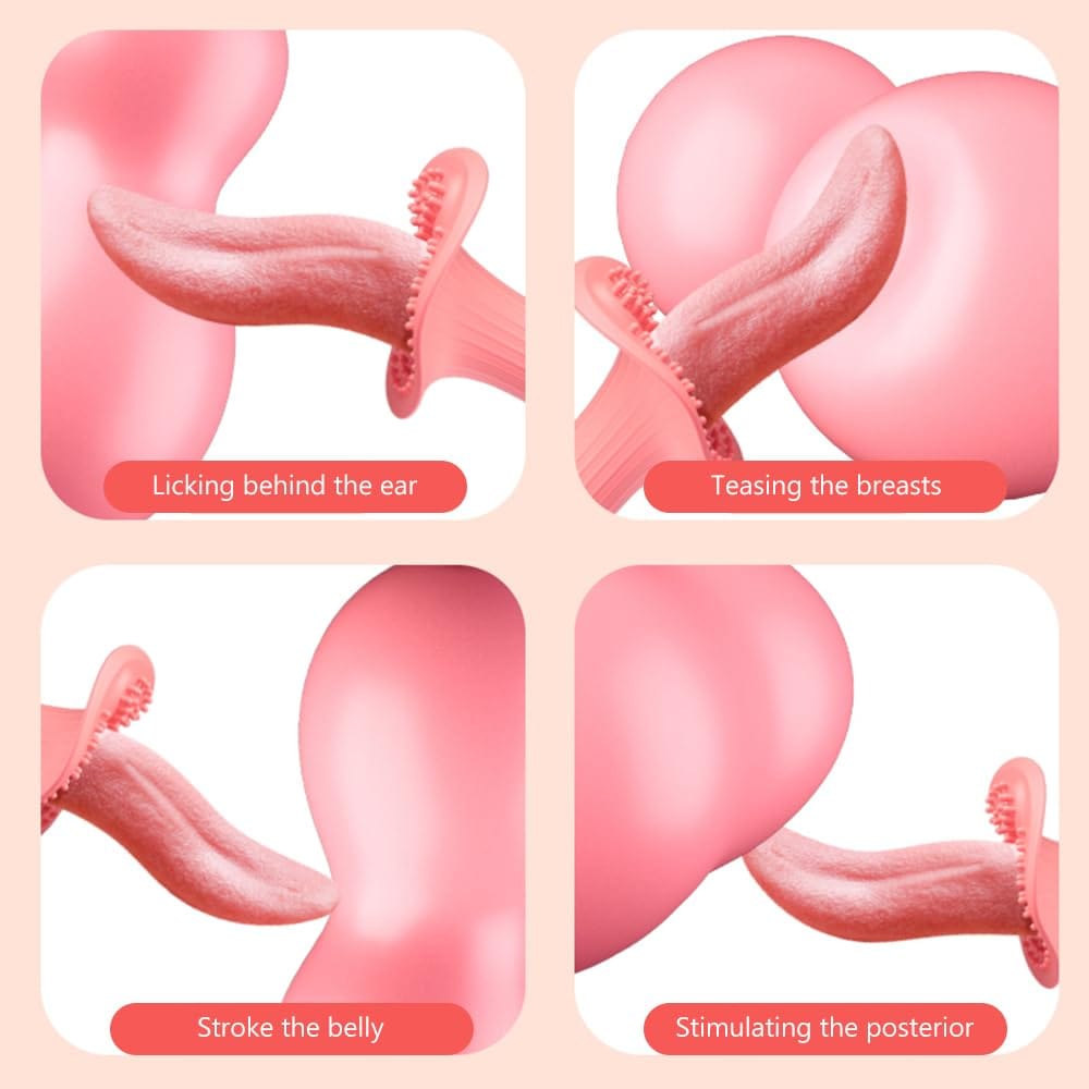 Lurevibe - Rose Realistic Tongue Licking Massage Vibrator - Lurevibe
