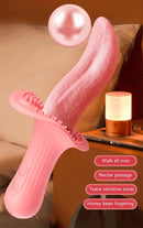 Lurevibe - Rose Realistic Tongue Licking Massage Vibrator - Lurevibe