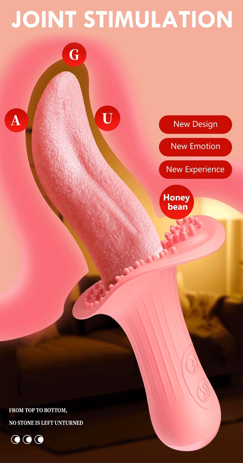 Lurevibe - Rose Realistic Tongue Licking Massage Vibrator - Lurevibe