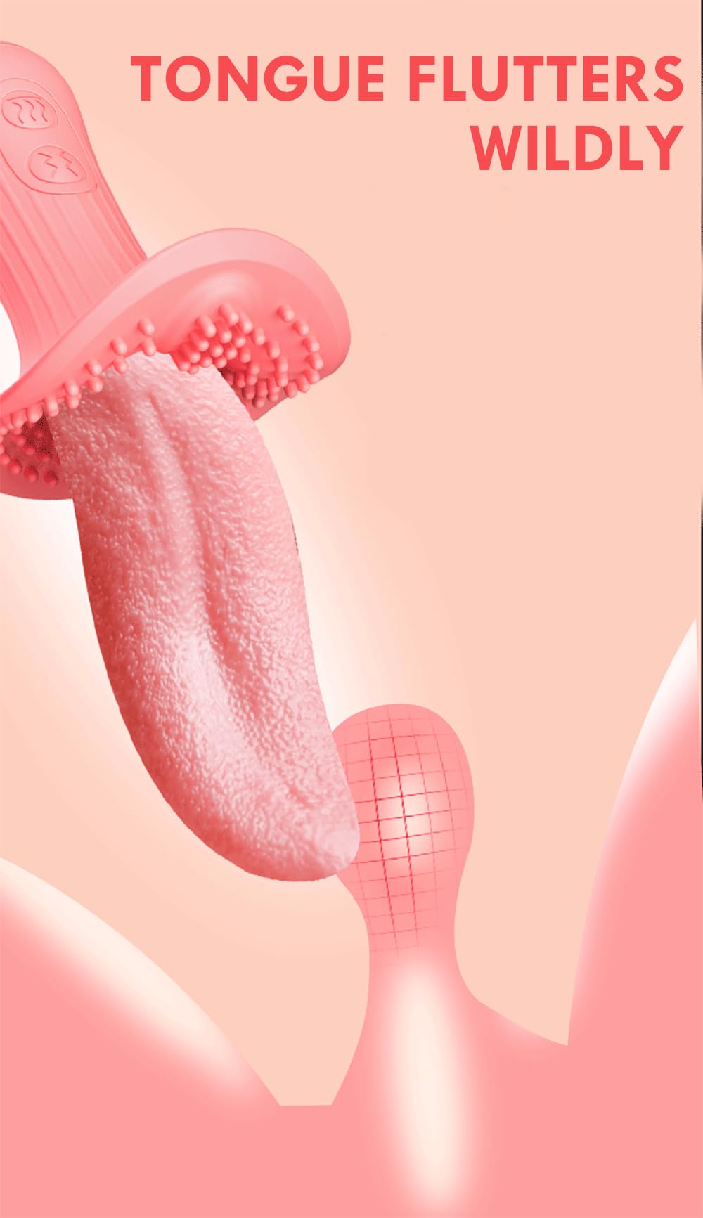 Lurevibe - Rose Realistic Tongue Licking Massage Vibrator - Lurevibe