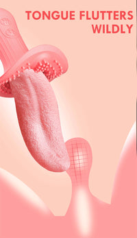 Lurevibe - Rose Realistic Tongue Licking Massage Vibrator - Lurevibe