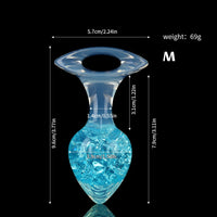 Aurora Crystal Heart-Shaped Anal Plug with Ergonomic Finger-Loop Base - Lurevibe