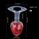 Aurora Faceted Diamond Crystal Silicone Anal Plug with Oval Pull-Loop Base - Lurevibe