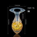 Aurora Drill Bit Crystal Silicone Anal Plug with Oval Pull Loop - Lurevibe
