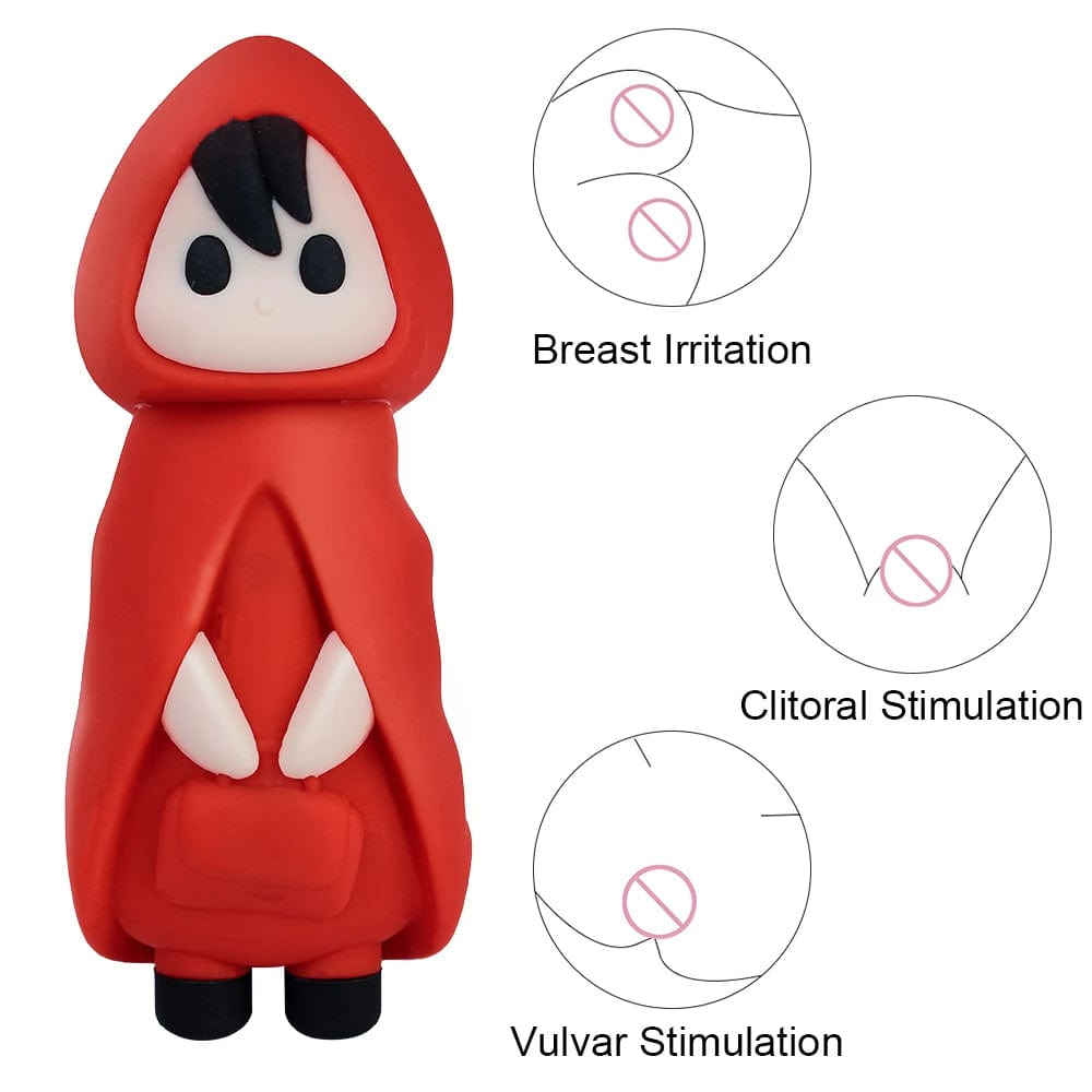 Lurevibe - Little Red Riding Hood Christmas Orgasm Egg Vibrating Clitoris Nipples Stimulator - Lurevibe