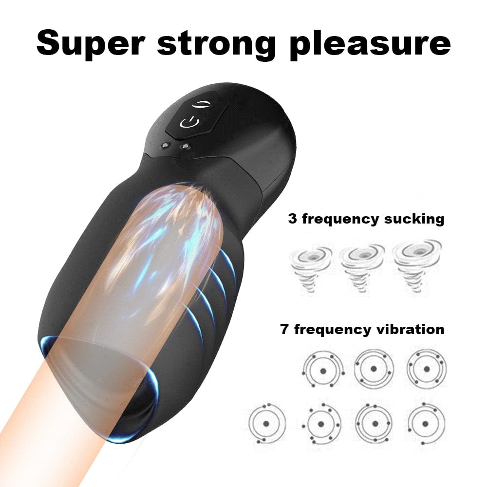 Lurevibe - Dragon Suction Trainer Male Masturbator Oral Vaginal Penis Vibrator - Lurevibe